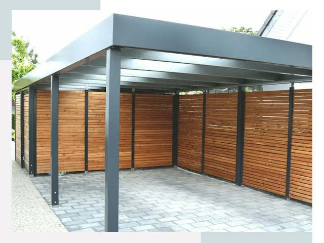 Навесы для парковки в Советской Гавани