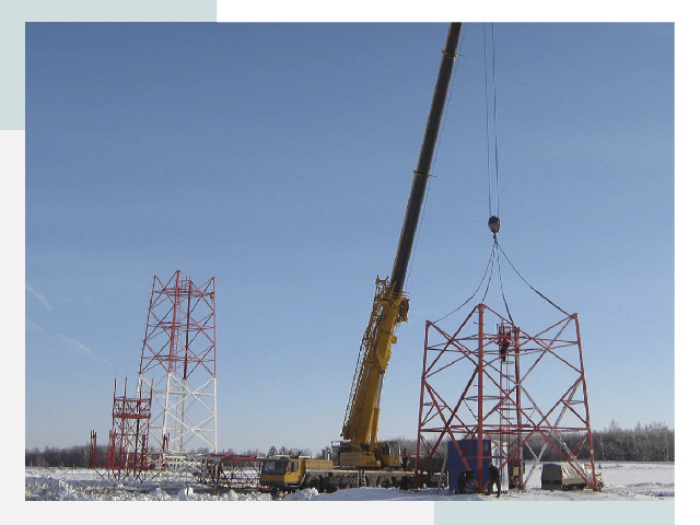 Монтаж вышек связи в Советской Гавани