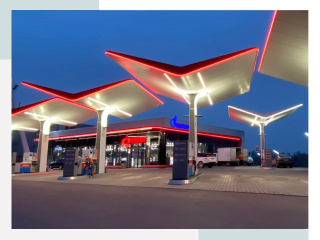 Навесы для АЗС в Советской Гавани