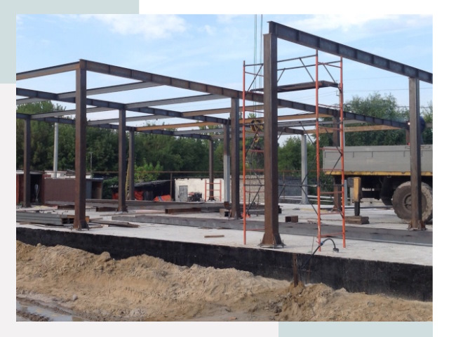 Фундамент для ангаров в Советской Гавани