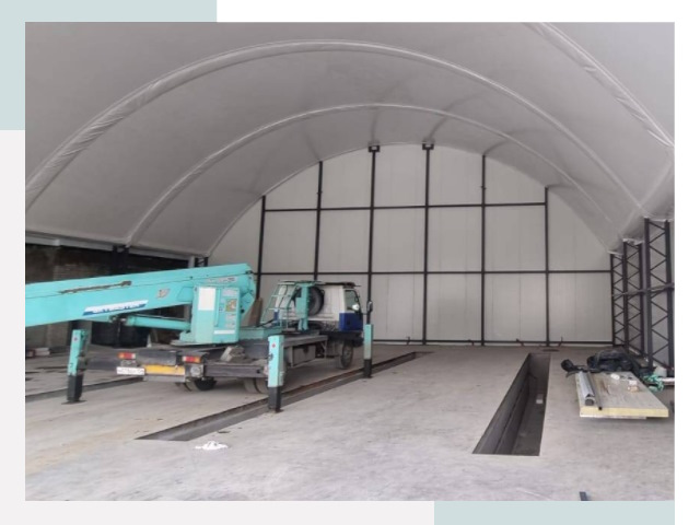 Внутреннее оснащение ангаров в Советской Гавани