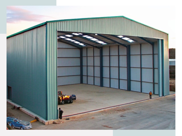 Строительство ангаров в Советской Гавани